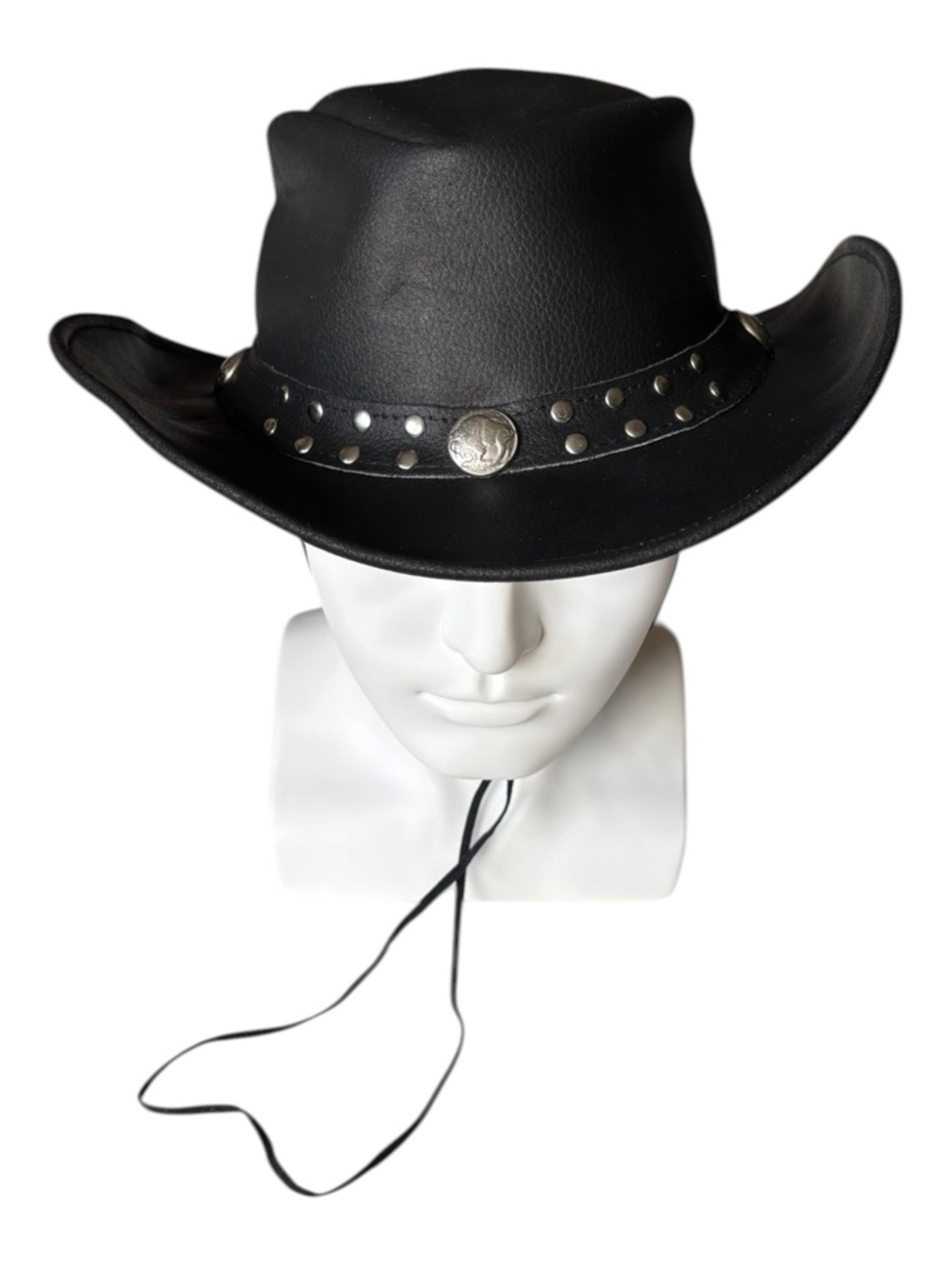 Bullhide Alston - Leather Cowboy Hat in black | XL